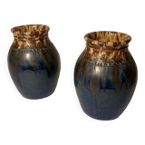 A PAIR OF JOSEPH TALBOT LA BORNE VASE 1930s