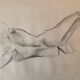 Naked back lying down