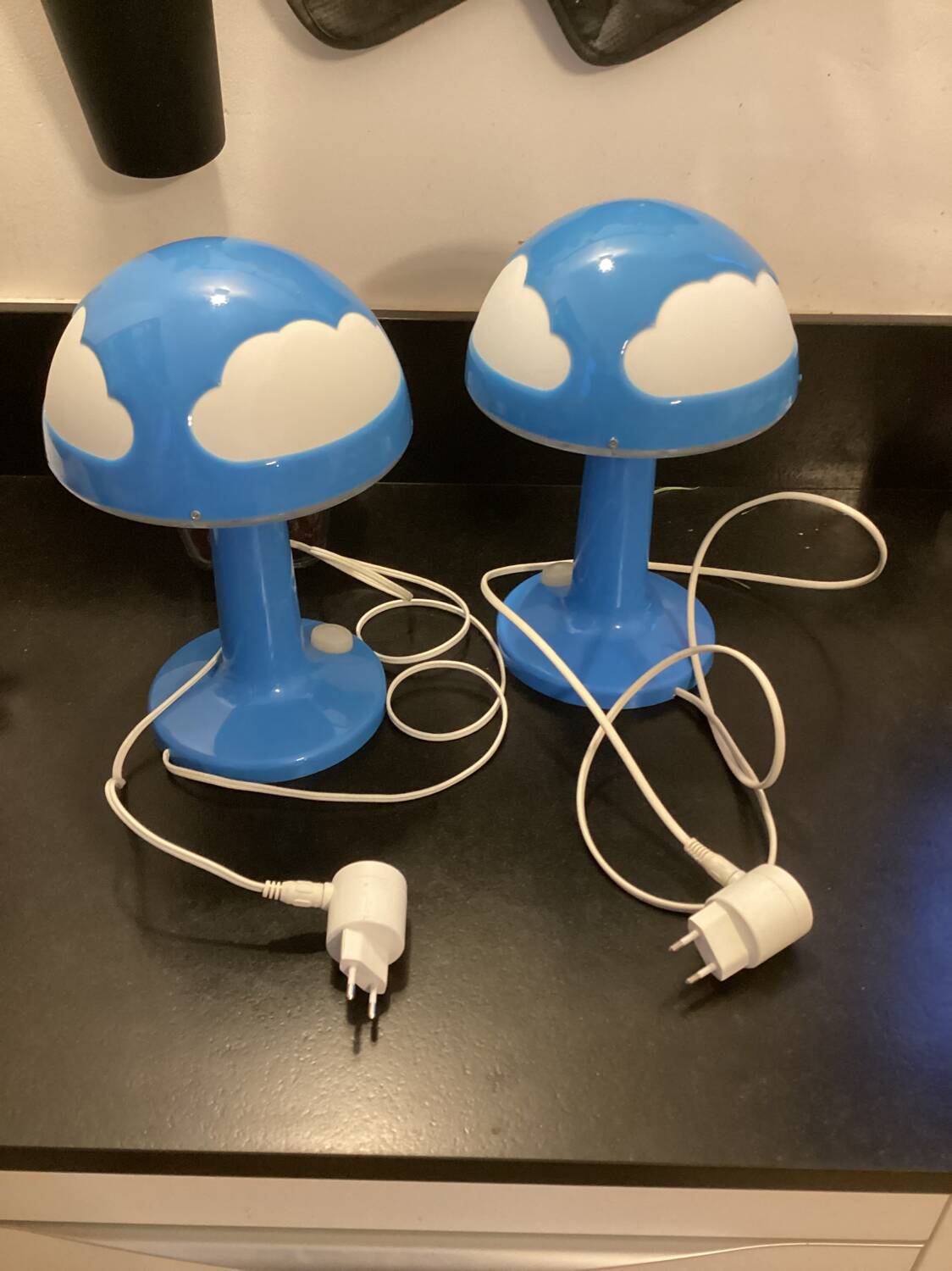 Pair of Ikea Skojig lamps