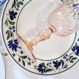 Mismatched antique dinner plates