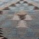 Vintage Turkish kilim handwoven 142x284 cm