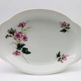 Oval serving dish in Limoges porcelain, Chastagner
