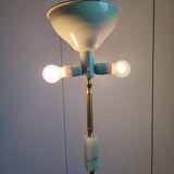 Italian onyx and brass floor lamp