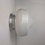 Antique ceiling light or vintage wall light in xl opaline