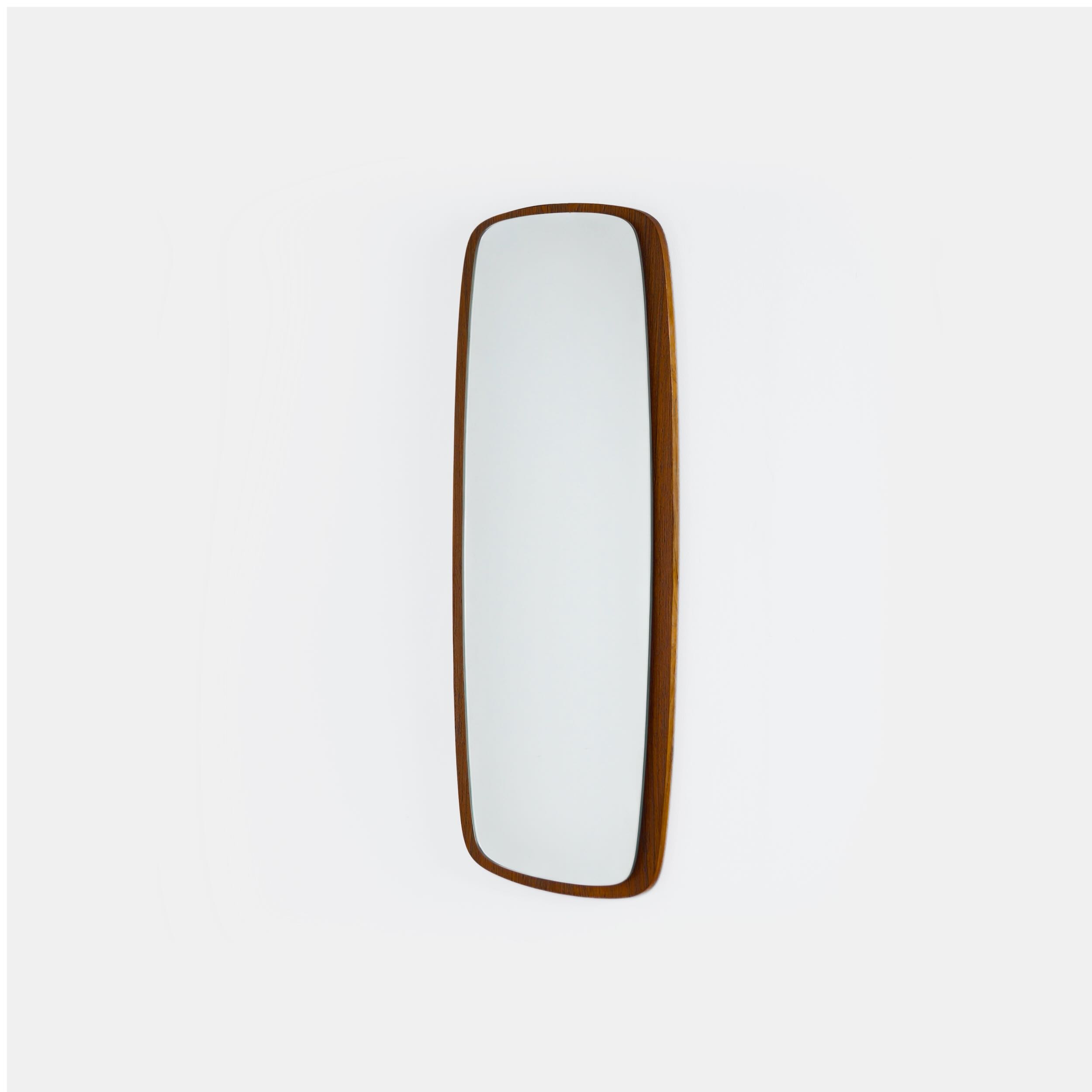 Danish wall mirror in teak, 1960s