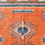 5x7 Orange & Blue Classic Vintage Rug, 154x203Cm