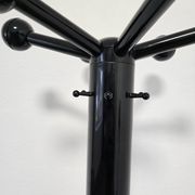 80s Stylish Black Coat Rack and Umbrella Stand