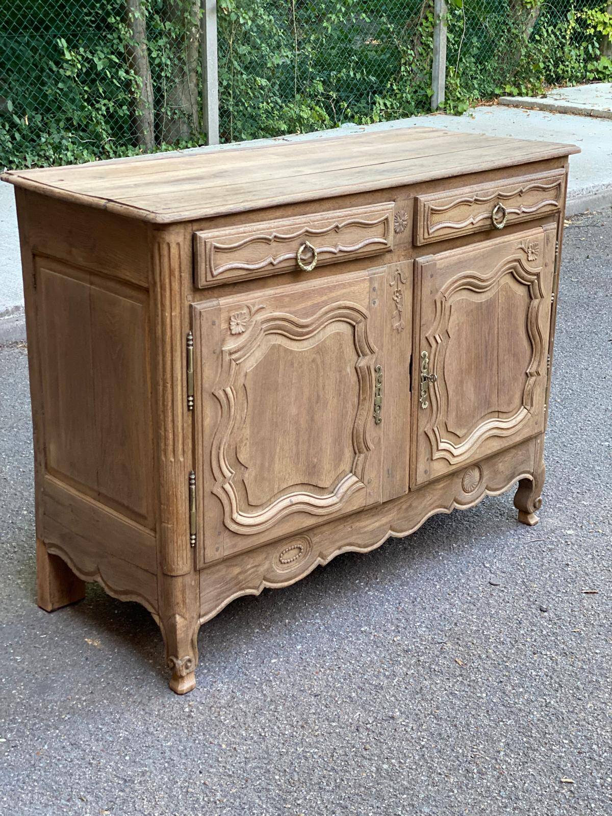 Louis XV sideboard renovated in solid oak, 18th century