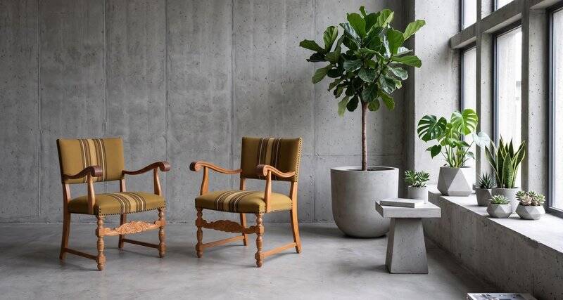 Fauteuils en chêne, Danemark, années 1960, ensemble de 2