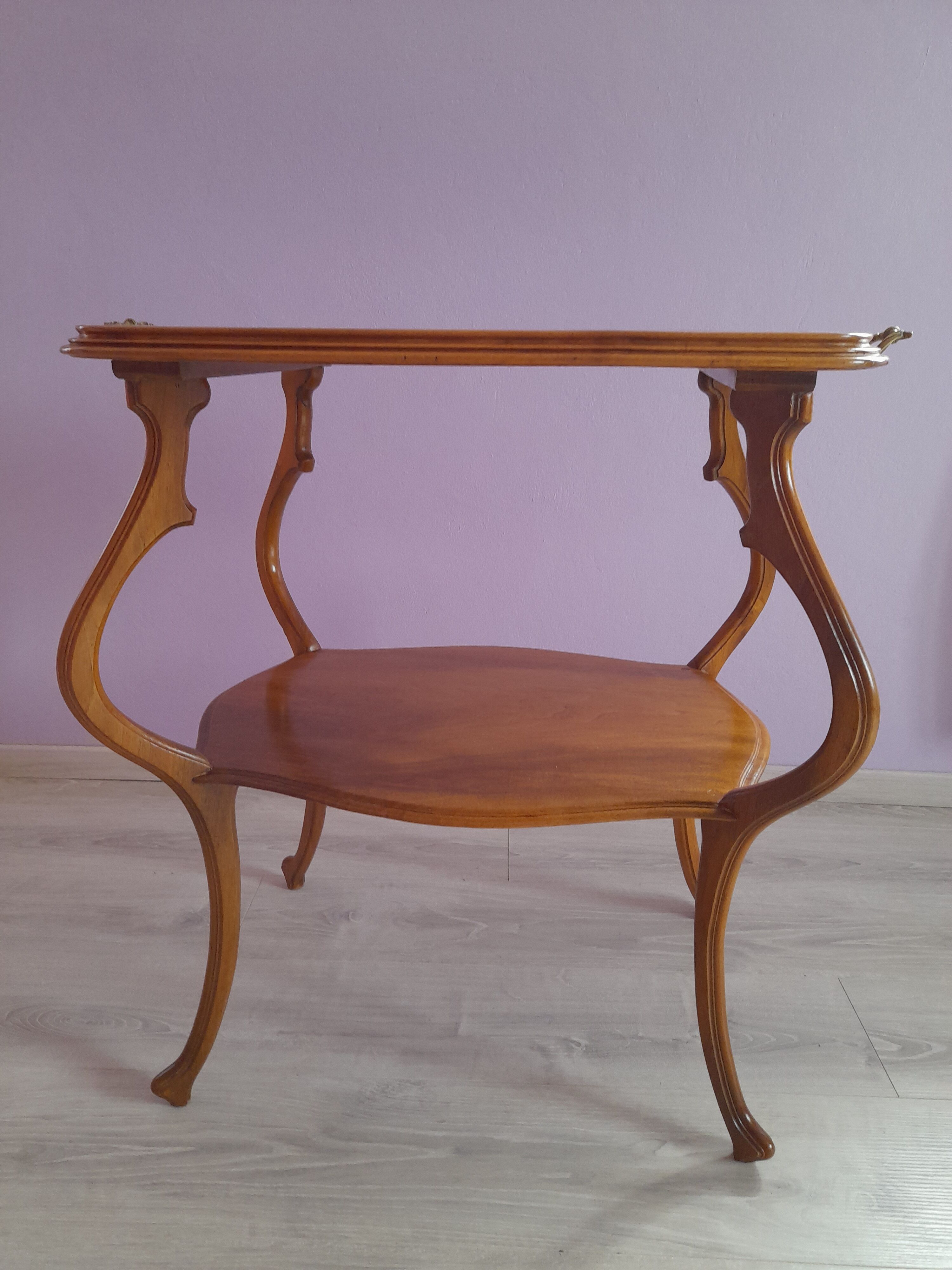 Art Nouveau period table signed by Bastet