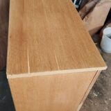 Vintage chest of drawers with compass feet