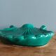 Emerald green seashell trinket dish