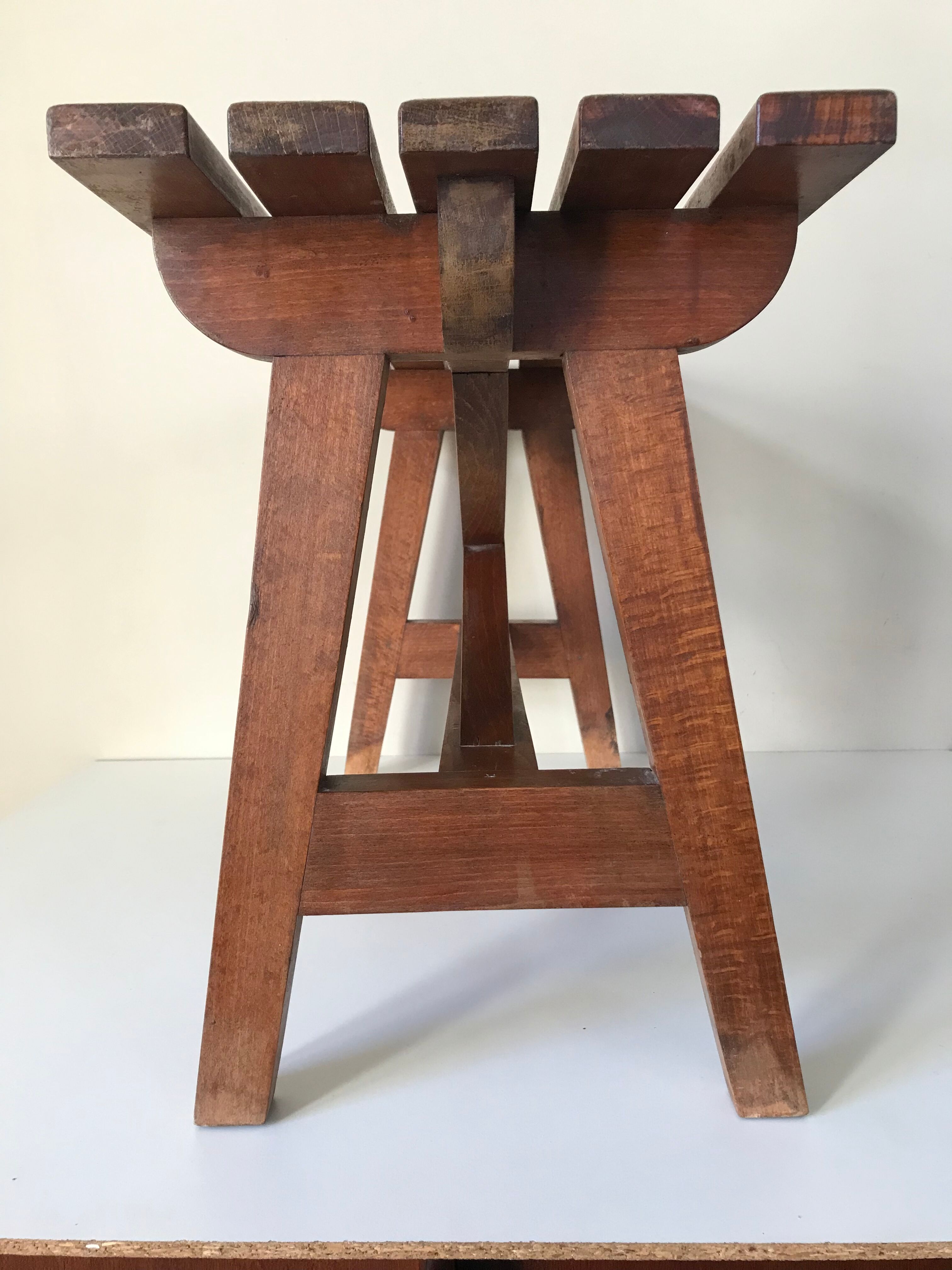 Vintage oak bench years 60