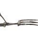 Art Nouveau silver fork for roasted beef, France, 1900s