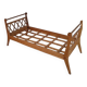 Vintage solid wood bed, bench