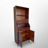 Italian wood and veneered mahogany bookcase, 1960s.