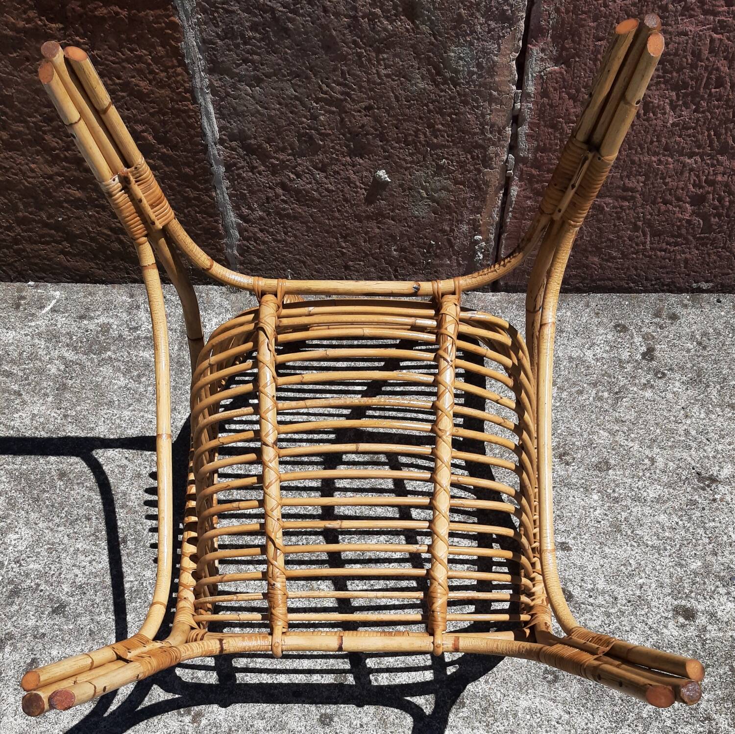Rattan armchair (60s/70s)