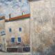 French vintage oil painting, signed Hollan, 1964
