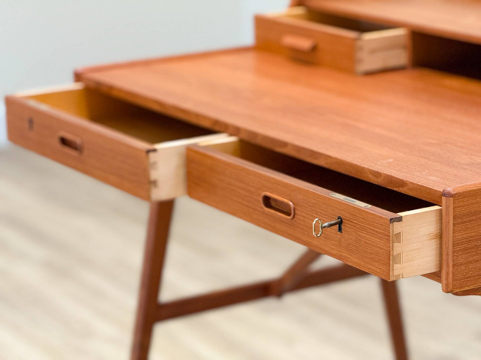Teak Model 56 Desk by Arne Wahl Iversen, 1960s