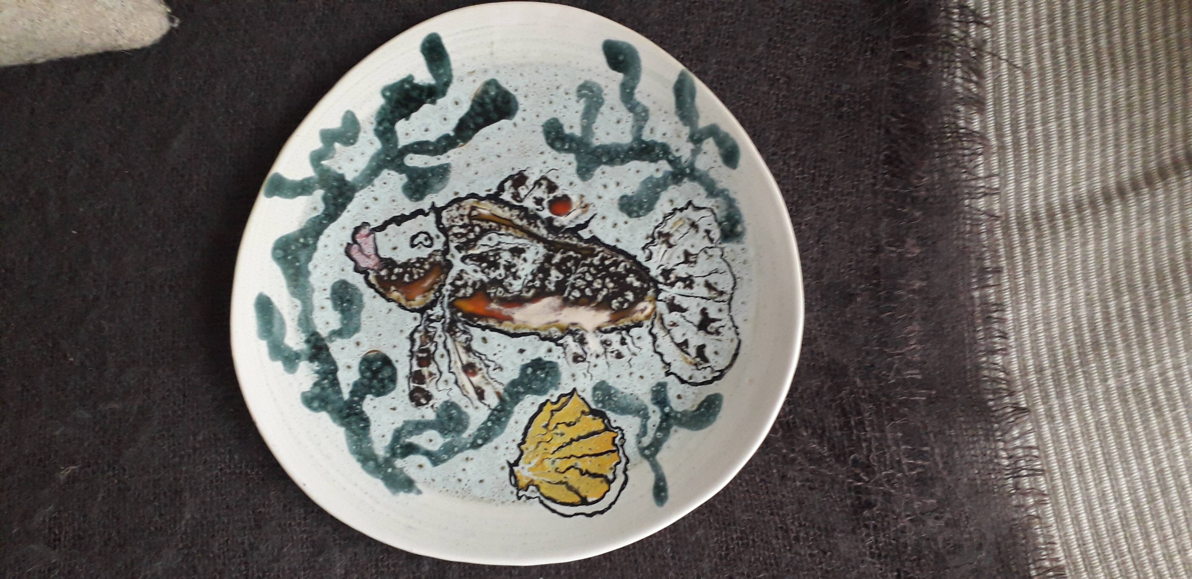 Vintage ceramic plate from Paimpol