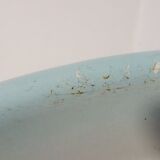 Peacock enamelled metal basin decoration