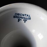 Old Badonviller fruit bowl - Terre de Fer - oriental