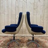 Paire de fauteuils de bureau 1970