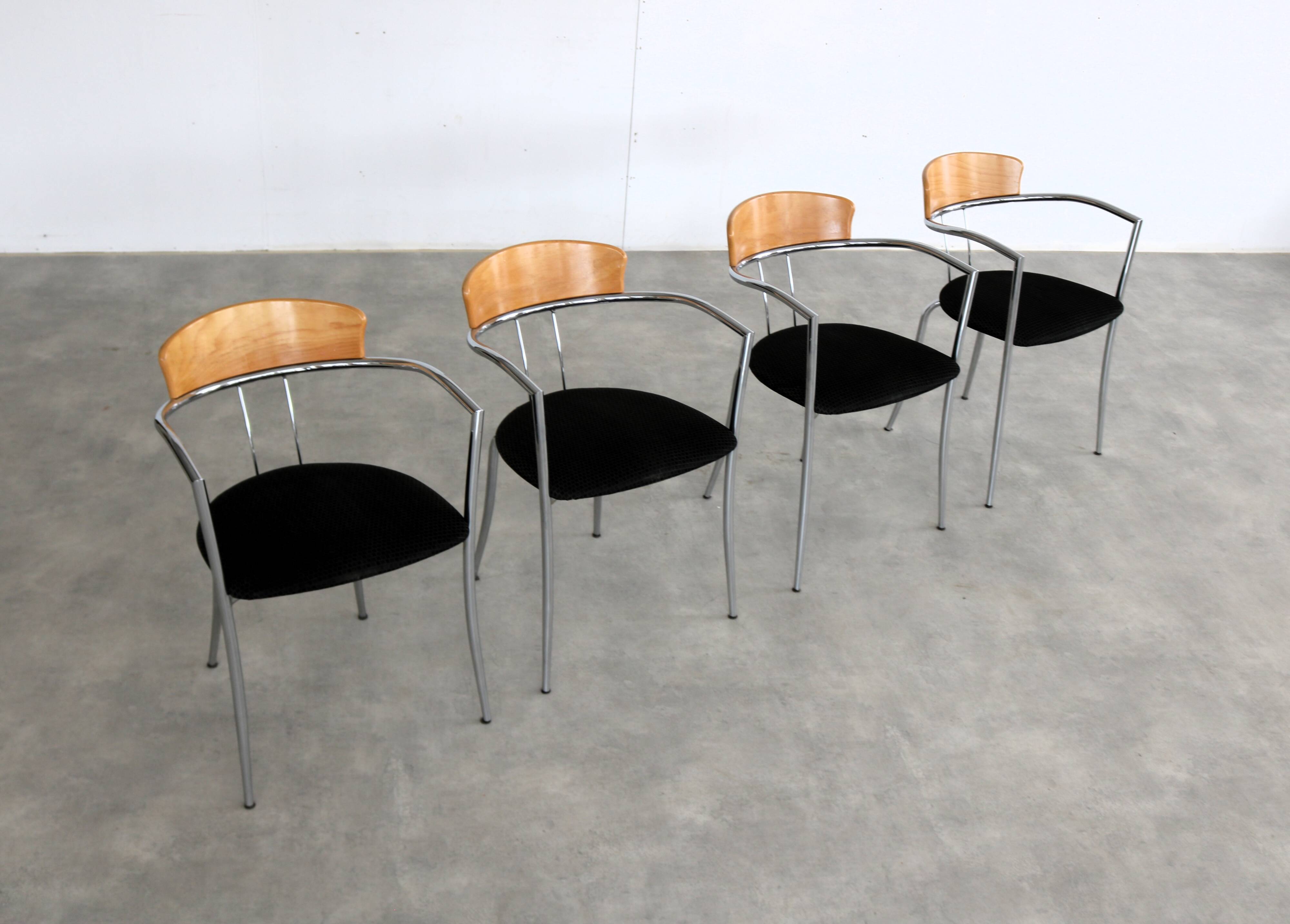 Vintage chairs | dining chairs | Effezeta | 80s