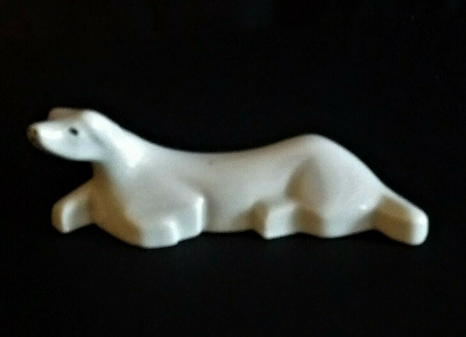 White porcelain knife holder sea lion