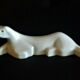 White porcelain knife holder sea lion