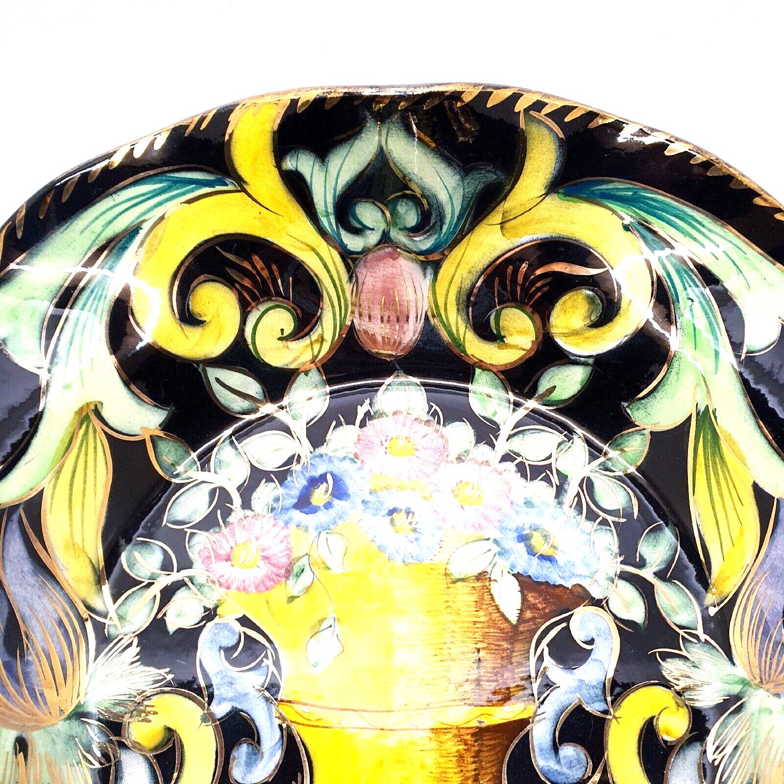 Wall dish spoiler quaregnon belgium vintage art deco collection