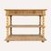 Console chêne brut massif décor végétal sculpté fin XIXe
