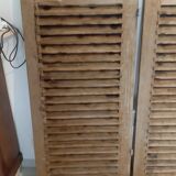 Ancient shutters of the 60s in pine