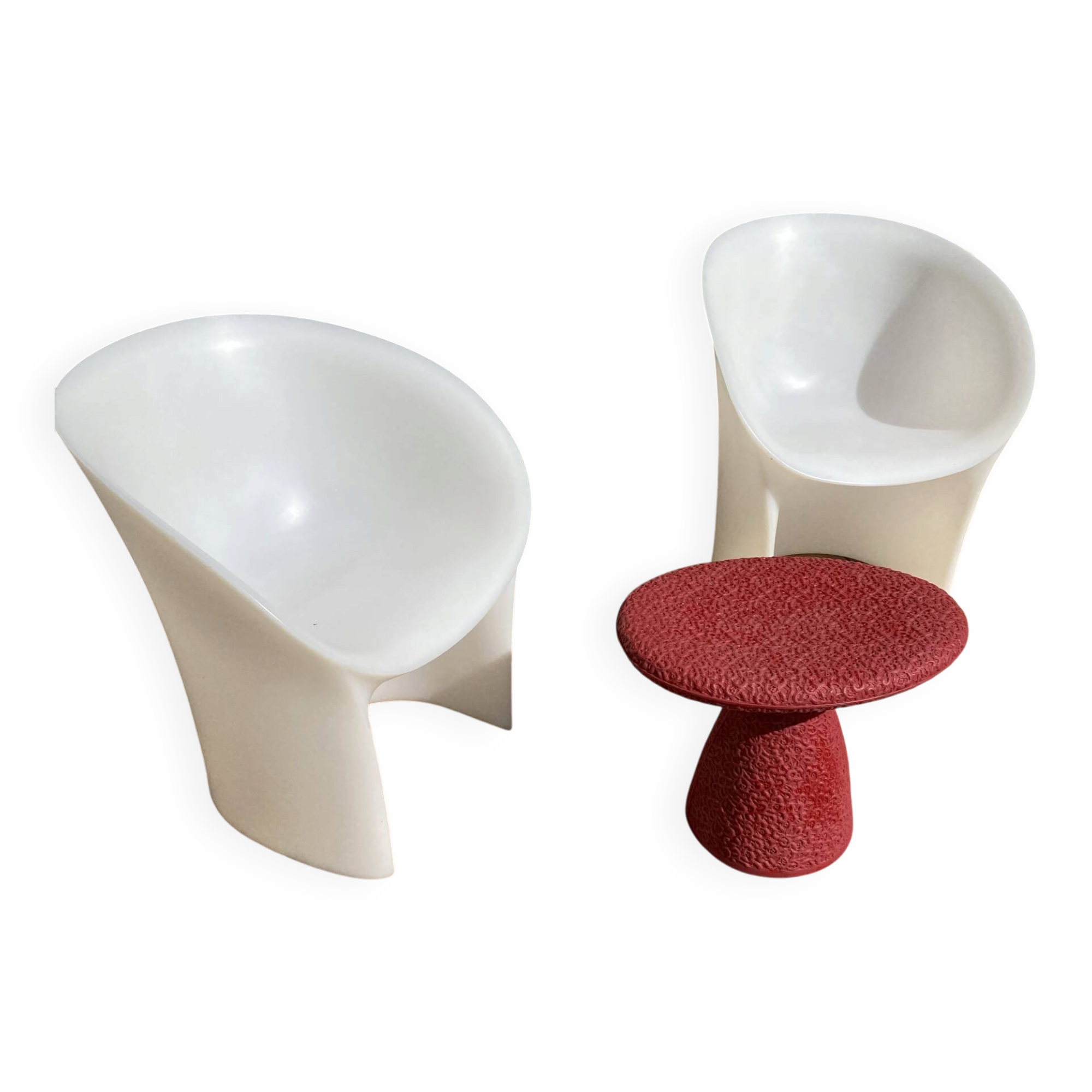 2 chaises moon par moroso, vendues par lot de 2