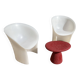 2 chaises moon par moroso, vendues par lot de 2