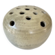 Ceramic flower vase signed GB (diameter 20cm)