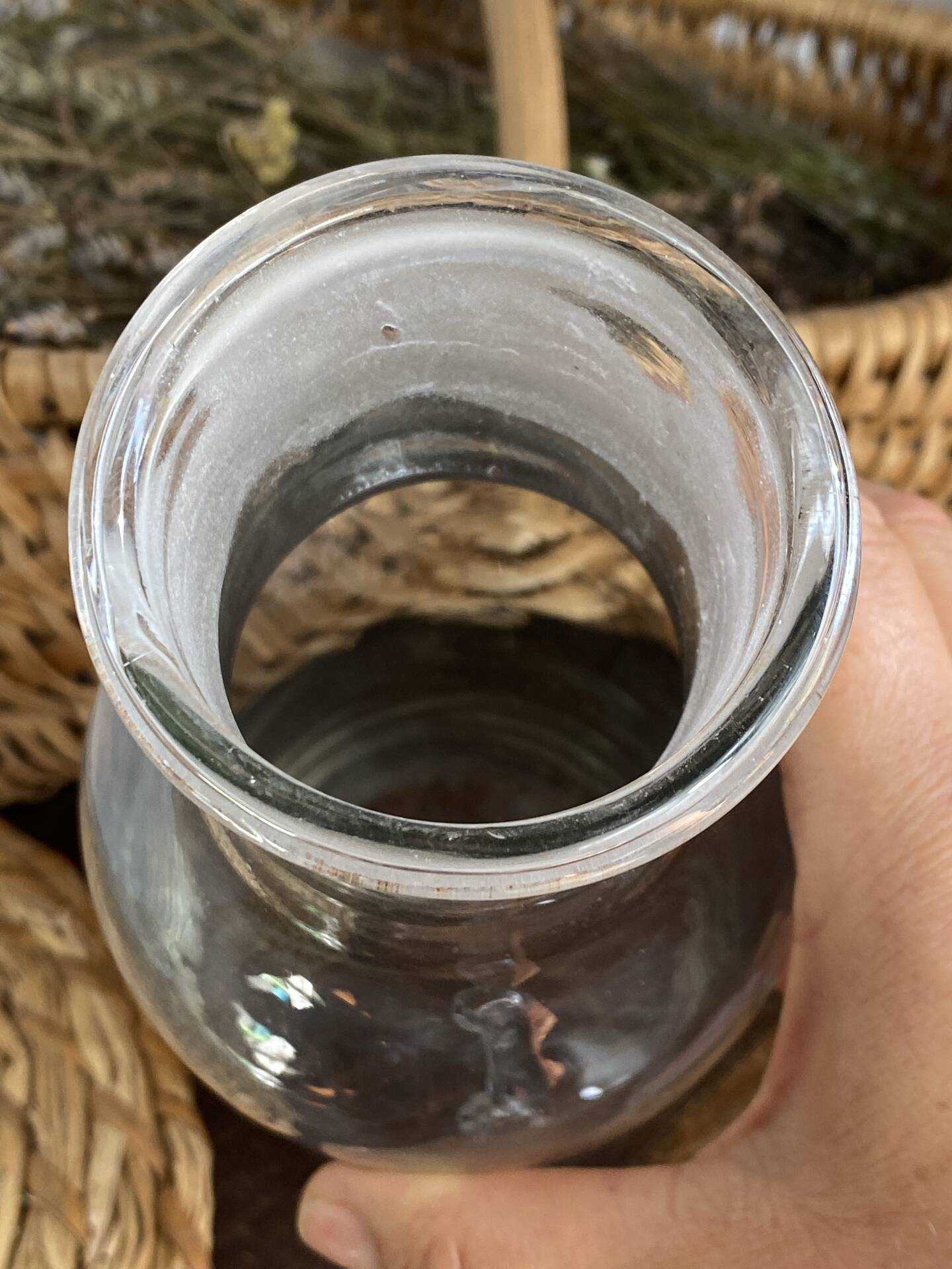 Bouteilles  en verre soufflé