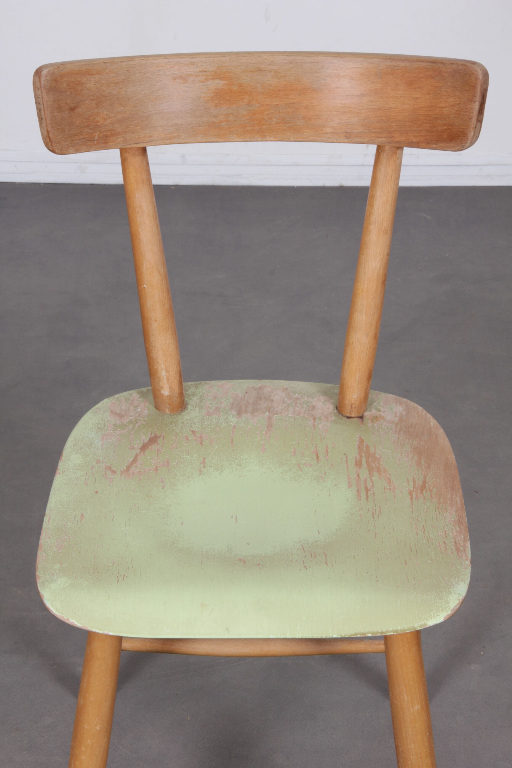 Vintage wooden chair produced by Ton, 1960