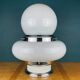 White opaline glass table by UFO, Italy, 1970s