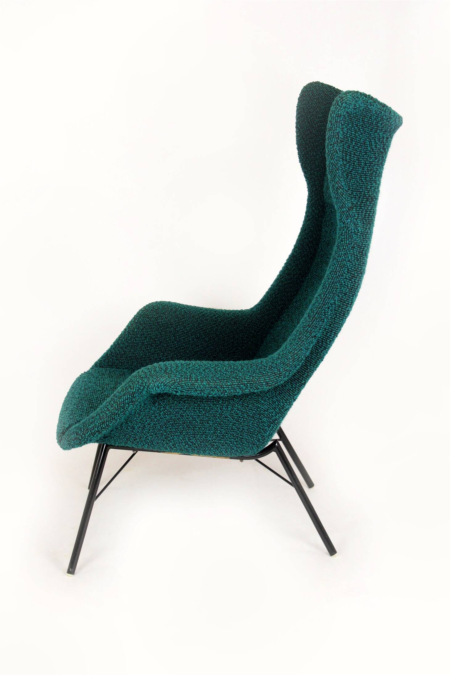 Wingback Lounge Chair by Miroslav Navrátil, Czechoslovakia, 1960s