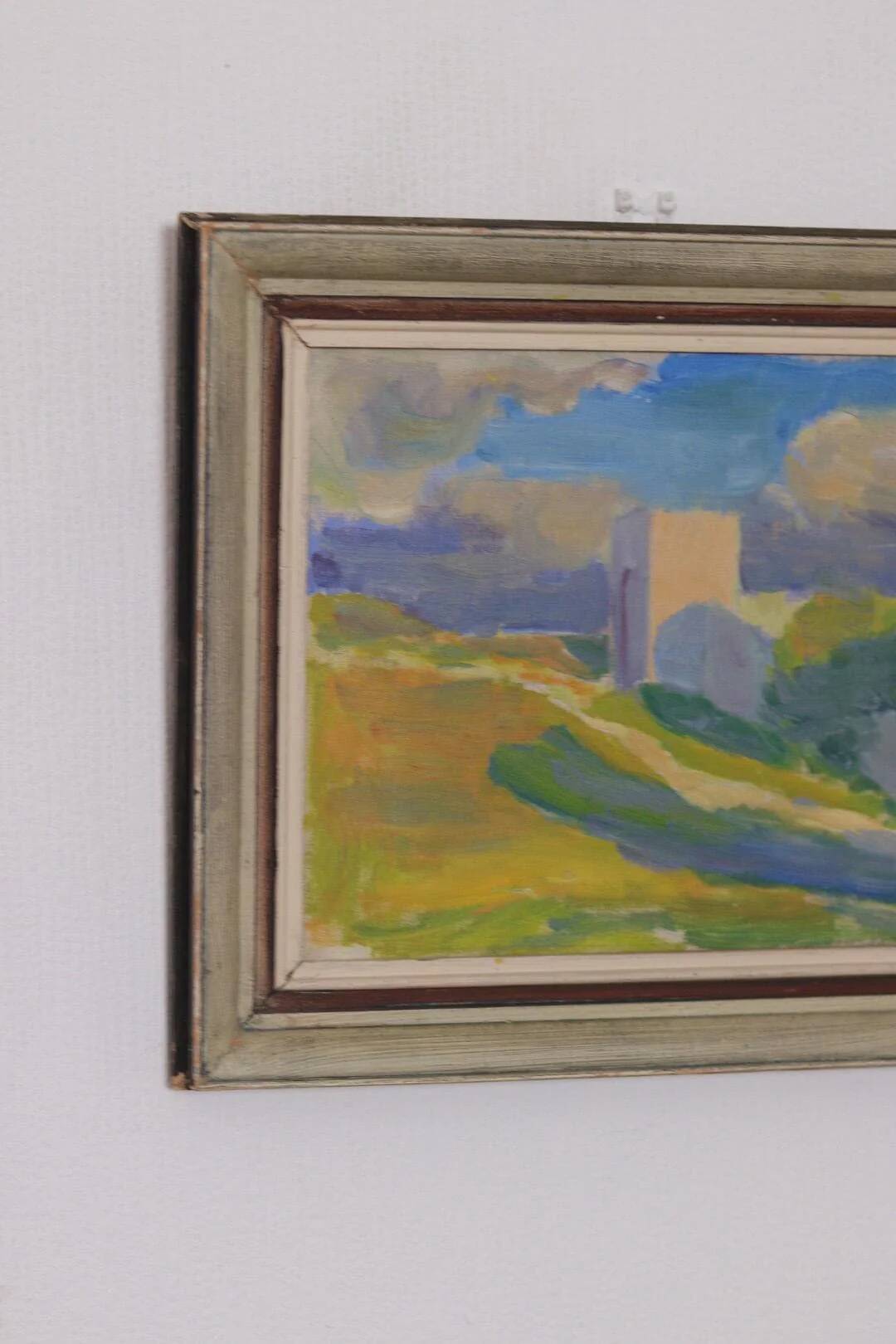 Original Swedish Oil on Canvas – “Summer Landscape” by A. Nyblom