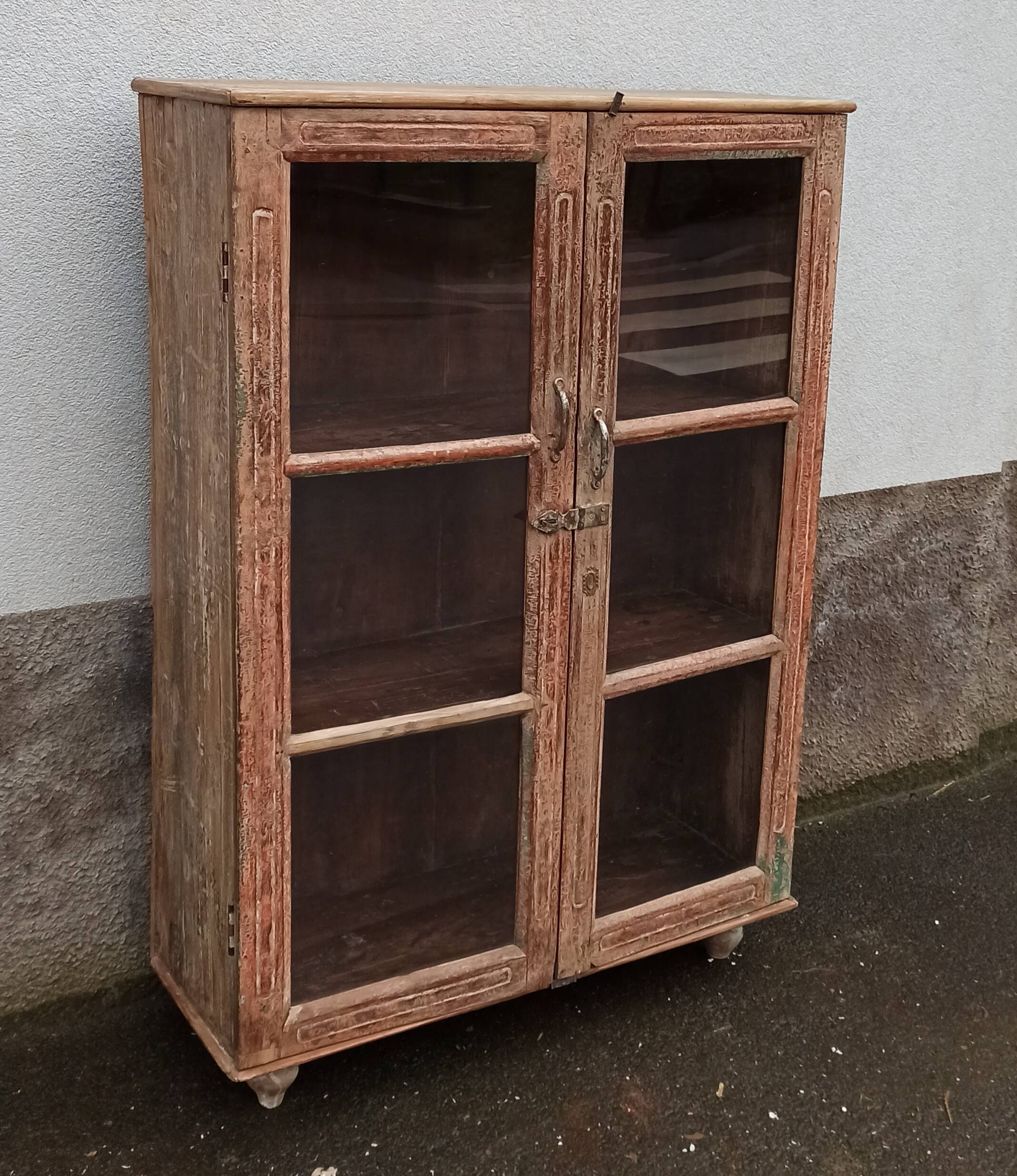 Old glass cabinet