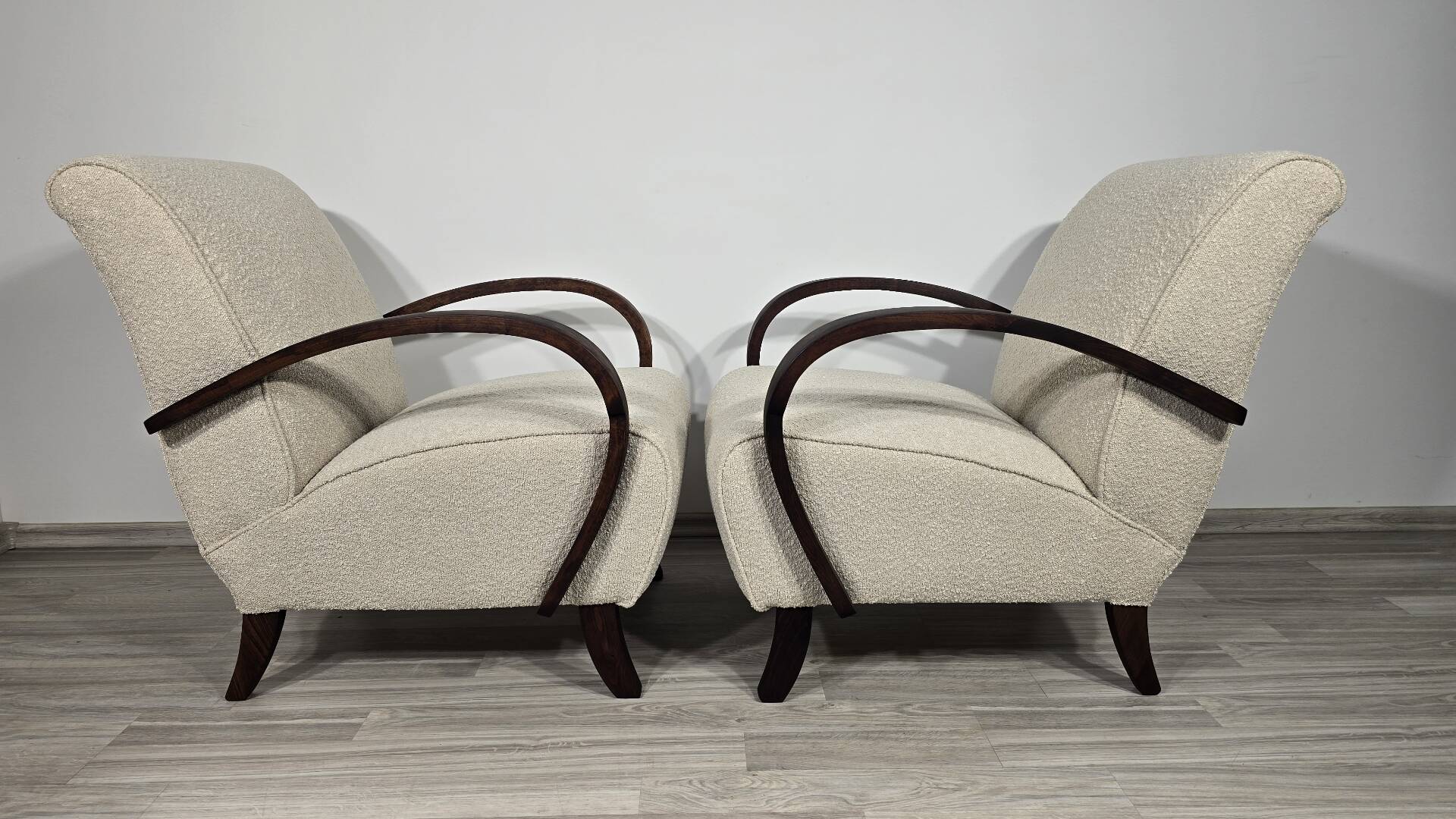 Art Deco Lounge Chairs from Jindřich Halabala, 1950s, Set of 2