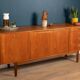 Retro Teak 1960s Long Danish Style Mid Century Sideboard