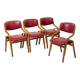 Set of 4 dining chairs by ludvik volak, czechoslovakia, 1970s
