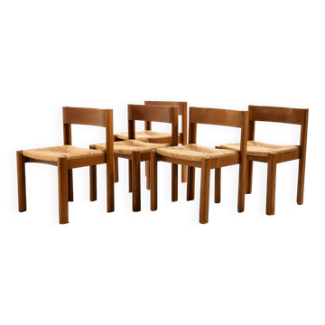 Beech dining chair, Set of 5
