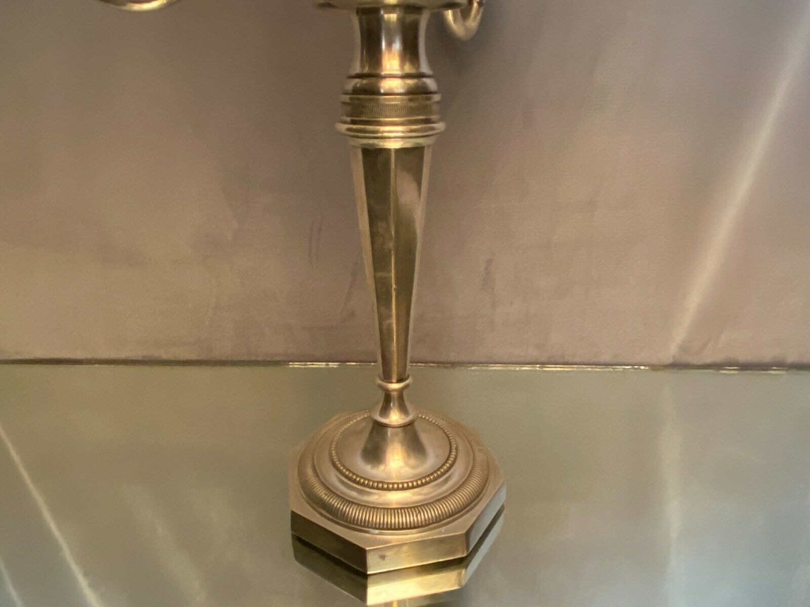 Louis XVI-style silver bronze chandelier