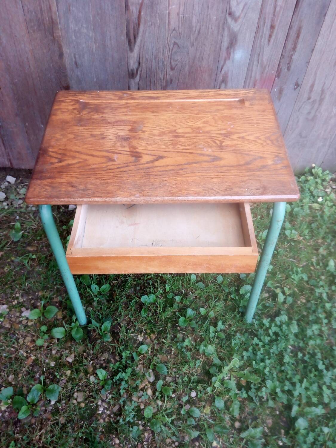 Former mullca mca 321 desk by jacques hitier tube metal & wood