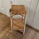 Vintage rattan bedside table 1960