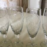 Set of 8 champagne flutes